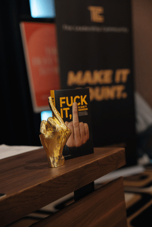 The finger statue